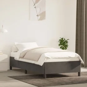 Dunkelgrauer Samtbettrahmen 90x190 cm von vidaXL, Betten und Lattenroste - Ref: Foro24-347295, Preis: 90,88 €, Rabatt: %