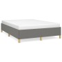 Estructura de cama de tela gris oscuro 140x190 cm de vidaXL, Camas y somieres - Ref: Foro24-347158, Precio: 114,76 €, Descuen...
