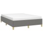 Estructura de cama de tela gris oscuro 140x190 cm de vidaXL, Camas y somieres - Ref: Foro24-347158, Precio: 114,76 €, Descuen...