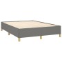 Estructura de cama de tela gris oscuro 140x190 cm de vidaXL, Camas y somieres - Ref: Foro24-347158, Precio: 114,76 €, Descuen...