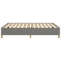 Estructura de cama de tela gris oscuro 140x190 cm de vidaXL, Camas y somieres - Ref: Foro24-347158, Precio: 114,76 €, Descuen...