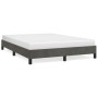 Estructura de cama de terciopelo gris oscuro 140x190 cm de vidaXL, Camas y somieres - Ref: Foro24-346971, Precio: 98,58 €, De...
