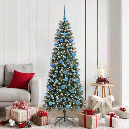 Árbol de Navidad artificial Verde 180 cm PVC, Plástico y Acero en Decoración Festiva y Estacional | Comprar online en Foru.es