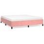 Estructura de cama de terciopelo rosa 180x200 cm de vidaXL, Camas y somieres - Ref: Foro24-347341, Precio: 114,89 €, Descuent...