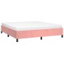 Estructura de cama de terciopelo rosa 180x200 cm de vidaXL, Camas y somieres - Ref: Foro24-347341, Precio: 114,89 €, Descuent...