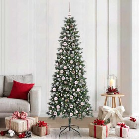 Árbol de Navidad artificial Verde 210 cm PVC, Plástico y Acero en Decoración Festiva y Estacional | Comprar online en Foru.es