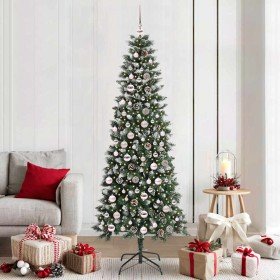 Árbol de Navidad artificial Verde 210 cm PVC, Plástico y Acero en Decoración Festiva y Estacional | Comprar online en Foru.es
