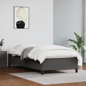 Estructura de cama cuero sintético gris 80x200 cm de vidaXL, Camas y somieres - Ref: Foro24-347219, Precio: 89,42 €, Descuent...