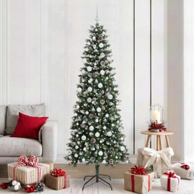 Árbol de Navidad artificial Verde 210 cm PVC, Plástico y Acero en Decoración Festiva y Estacional | Comprar online en Foru.es