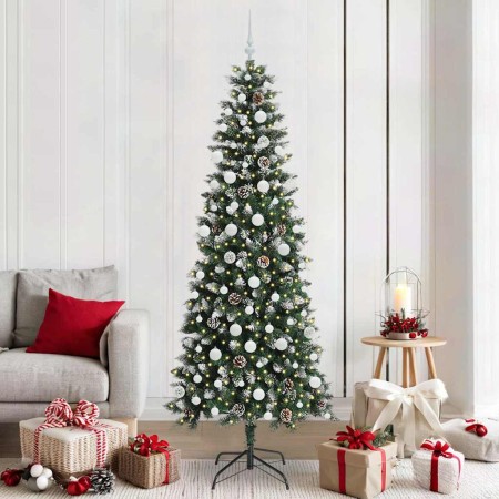Árbol de Navidad artificial Verde 210 cm PVC, Plástico y Acero en Decoración Festiva y Estacional | Comprar online en Foru.es