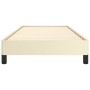 Estructura de cama de cuero sintético color crema 90x200 cm de vidaXL, Camas y somieres - Ref: Foro24-346882, Precio: 76,97 €...