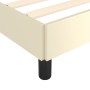 Estructura de cama de cuero sintético color crema 90x200 cm de vidaXL, Camas y somieres - Ref: Foro24-346882, Precio: 76,97 €...