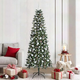 Árbol de Navidad artificial Verde 210 cm PVC, Plástico y Acero en Decoración Festiva y Estacional | Comprar online en Foru.es