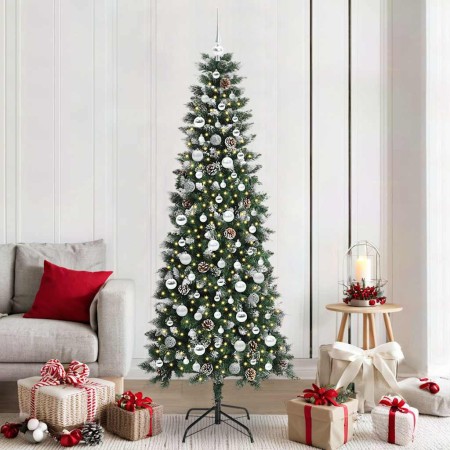 Árbol de Navidad artificial Verde 210 cm PVC, Plástico y Acero en Decoración Festiva y Estacional | Comprar online en Foru.es