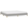 Estructura de cama gris claro tela 200x200 cm de vidaXL, Camas y somieres - Ref: Foro24-346842, Precio: 106,01 €, Descuento: %