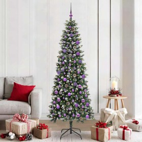 Árbol de Navidad artificial Verde 210 cm PVC, Plástico y Acero en Decoración Festiva y Estacional | Comprar online en Foru.es