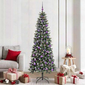Árbol de Navidad artificial Verde 210 cm PVC, Plástico y Acero en Decoración Festiva y Estacional | Comprar online en Foru.es