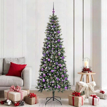 Árbol de Navidad artificial Verde 210 cm PVC, Plástico y Acero en Decoración Festiva y Estacional | Comprar online en Foru.es