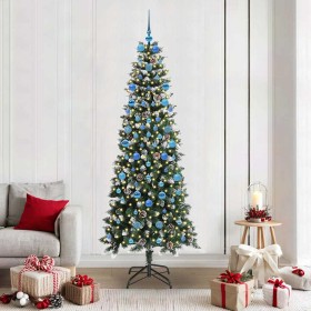 Árbol de Navidad artificial Verde 210 cm PVC, Plástico y Acero en Decoración Festiva y Estacional | Comprar online en Foru.es