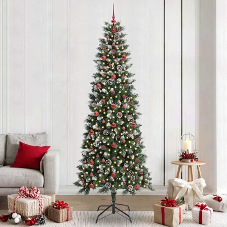 Árbol de Navidad artificial Verde 240 cm PVC, Plástico y Acero en Decoración Festiva y Estacional | Comprar online en Foru.es
