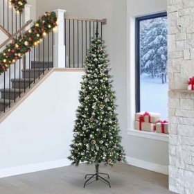 Árbol de Navidad artificial Verde 240 cm PVC, Plástico y Acero en Decoración Festiva y Estacional | Comprar online en Foru.es