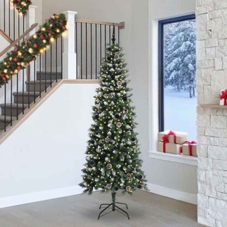 Árbol de Navidad artificial Verde 240 cm PVC, Plástico y Acero en Decoración Festiva y Estacional | Comprar online en Foru.es