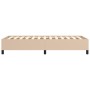 Estructura de cama de cuero sintético capuchino 100x200 cm de vidaXL, Camas y somieres - Ref: Foro24-347238, Precio: 75,59 €,...