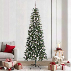 Árbol de Navidad artificial Verde 240 cm PVC, Plástico y Acero en Decoración Festiva y Estacional | Comprar online en Foru.es