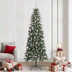 Árbol de Navidad artificial Verde 240 cm PVC, Plástico y Acero en Decoración Festiva y Estacional | Comprar online en Foru.es