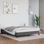 Estructura de cama de cuero sintético gris 140x190 cm de vidaXL, Camas y somieres - Ref: Foro24-346902, Precio: 107,42 €, Des...