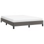 Estructura de cama de cuero sintético gris 140x190 cm de vidaXL, Camas y somieres - Ref: Foro24-346902, Precio: 107,42 €, Des...