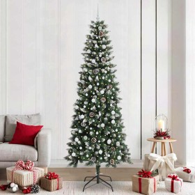 Árbol de Navidad artificial Verde 240 cm PVC, Plástico y Acero en Decoración Festiva y Estacional | Comprar online en Foru.es