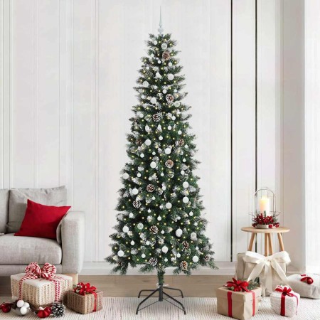 Árbol de Navidad artificial Verde 240 cm PVC, Plástico y Acero en Decoración Festiva y Estacional | Comprar online en Foru.es