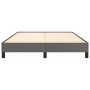 Estructura de cama de cuero sintético gris 140x190 cm de vidaXL, Camas y somieres - Ref: Foro24-346902, Precio: 107,42 €, Des...
