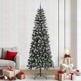Árbol de Navidad artificial Verde 240 cm PVC, Plástico y Acero en Decoración Festiva y Estacional | Comprar online en Foru.es