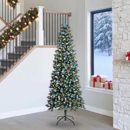 Árbol de Navidad artificial Verde 240 cm PVC, Plástico y Acero en Decoración Festiva y Estacional | Comprar online en Foru.es
