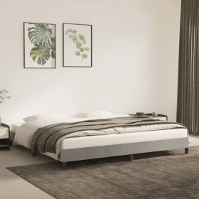 Light gray velvet bed frame 180x200 cm by vidaXL, Beds and slatted bases - Ref: Foro24-346994, Price: 123,80 €, Discount: %