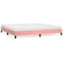 Estructura de cama de terciopelo rosa 200x200 cm de vidaXL, Camas y somieres - Ref: Foro24-346999, Precio: 108,63 €, Descuent...