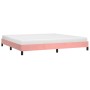 Estructura de cama de terciopelo rosa 200x200 cm de vidaXL, Camas y somieres - Ref: Foro24-346999, Precio: 108,63 €, Descuent...