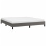 Estructura de cama de cuero sintético gris 200x200 cm de vidaXL, Camas y somieres - Ref: Foro24-346920, Precio: 114,31 €, Des...