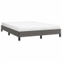 Estructura de cama de cuero sintético gris 140x200 cm de vidaXL, Camas y somieres - Ref: Foro24-346908, Precio: 92,88 €, Desc...
