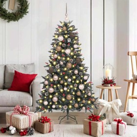 Árbol de Navidad artificial Verde 150 cm PVC, Plástico y Acero en Decoración Festiva y Estacional | Comprar online en Foru.es
