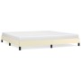 Estructura de cama de cuero sintético color crema 200x200 cm de vidaXL, Camas y somieres - Ref: Foro24-346924, Precio: 93,57 ...