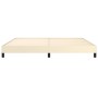 Estructura de cama de cuero sintético color crema 200x200 cm de vidaXL, Camas y somieres - Ref: Foro24-346924, Precio: 93,57 ...
