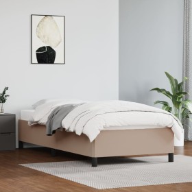 Estructura de cama cuero sintético color capuchino 80x200 cm de vidaXL, Camas y somieres - Ref: Foro24-347220, Precio: 83,33 ...