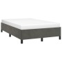 Estructura de cama de terciopelo gris oscuro 120x200 cm de vidaXL, Camas y somieres - Ref: Foro24-347313, Precio: 111,50 €, D...