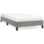 Estructura de cama de terciopelo gris claro 90x200 cm de vidaXL, Camas y somieres - Ref: Foro24-346952, Precio: 80,22 €, Desc...