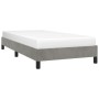 Estructura de cama de terciopelo gris claro 90x200 cm de vidaXL, Camas y somieres - Ref: Foro24-346952, Precio: 80,22 €, Desc...