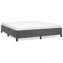 Estructura de cama de terciopelo gris oscuro 160x200 cm de vidaXL, Camas y somieres - Ref: Foro24-347331, Precio: 120,10 €, D...