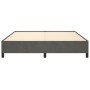 Estructura de cama de terciopelo gris oscuro 160x200 cm de vidaXL, Camas y somieres - Ref: Foro24-347331, Precio: 120,10 €, D...